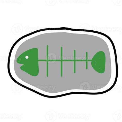 green fish bone